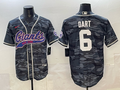 Men's New York Giants Jaxson Dart Grey Camouflage Game Jersey