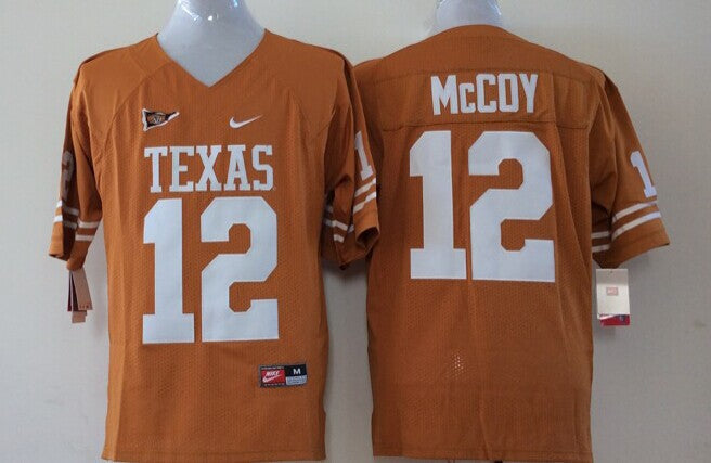 Men's Texas Longhorns Colt McCoy orange Replica Team Jersey