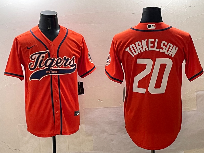 Men's Detroit Tigers Spencer Torkelson Orange Replica Player Jersey