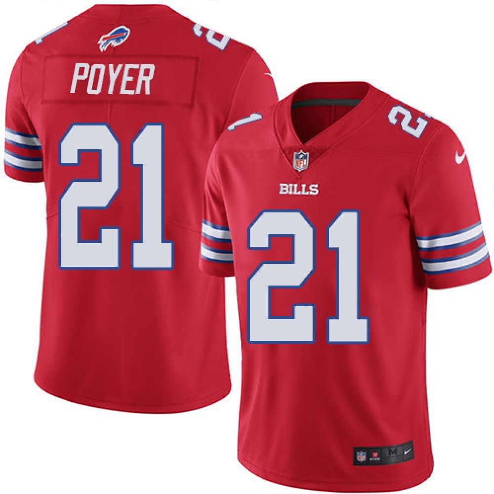 Buffalo Bills #21 Jordan Poyer Red Vapor Untouchable Limited Stitched  Jersey
