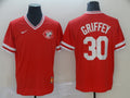 Men's Cincinnati Reds Ken Griffey Jr. #30 Red Authentic Game Jersey1