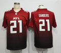 Men's Atlanta Falcons Deion Sanders Red 2nd Alternate Game Jersey