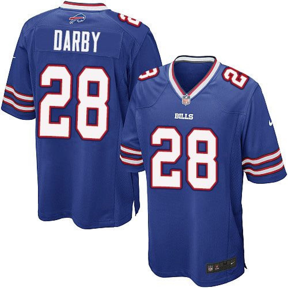 Bills #28 Ronald Darby Royal Blue Team Color Youth Stitched  Elite Jersey