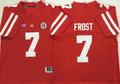 Men's Nebraska Huskers Scott Frost Scarlet Player Game Jersey