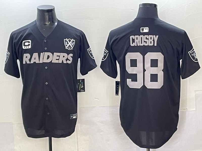 Men's Las Vegas Raiders Maxx Crosby Black Team Player Jersey
