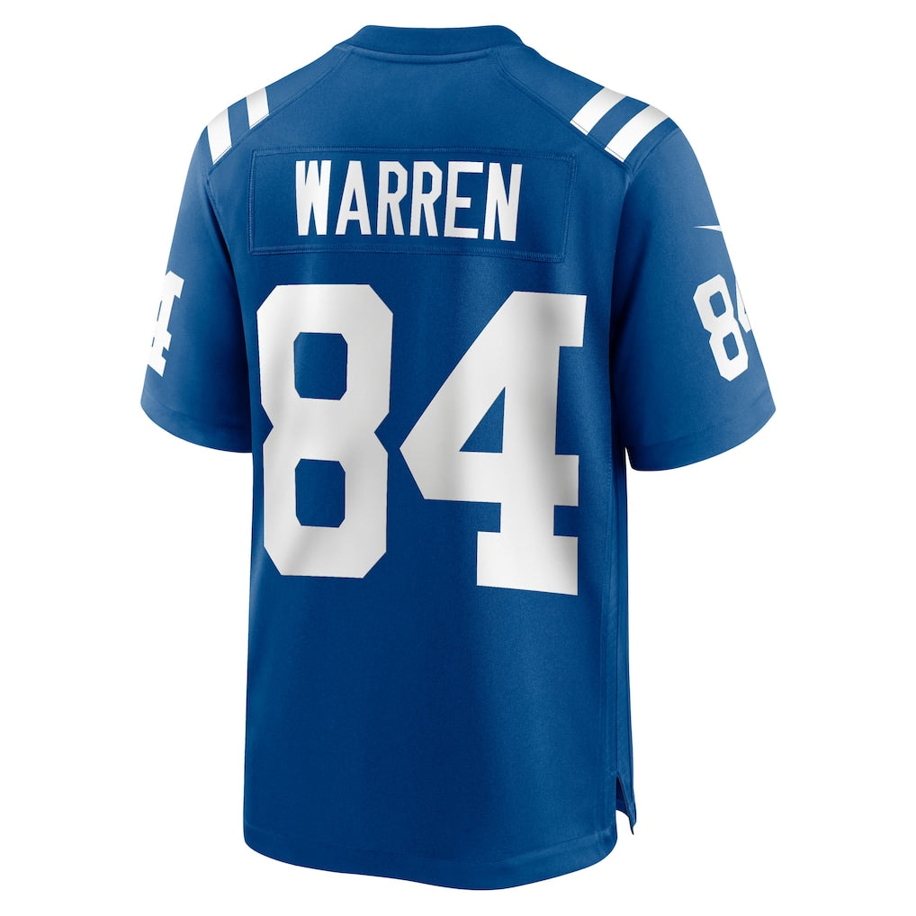 IN.Colts #84 Tyler Warren Royal 2025  Draft First Round Pick Game Jersey