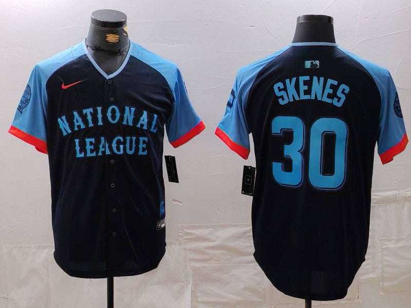 Men's National League Paul Skenes Navy 2024  All-Star Game Limited Player Jersey