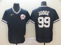 Men's New York Yankees Aaron Judge Navy Stitched Jersey