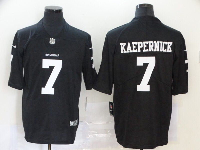 Men's San Francisco 49ers Colin Kaepernick Player Jersey Black