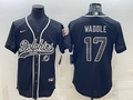 Men's Miami Dolphins Jaylen Waddle Black RFLCTV Limited Jersey Joint Edition
