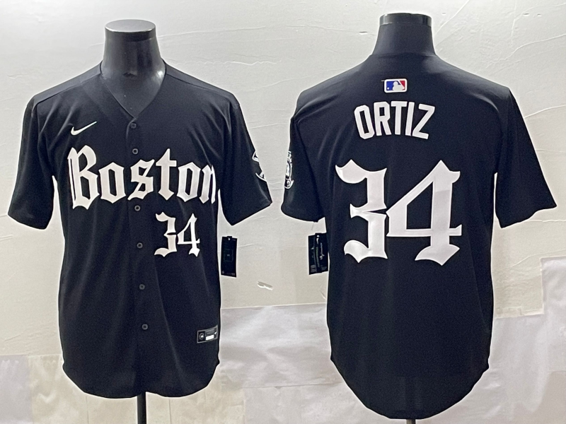 Men's Boston Red Sox David Ortiz Black Limited Player Jersey