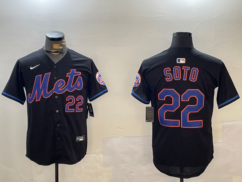 Men's New York Mets Juan Soto Black Alternate Limited Player Jersey