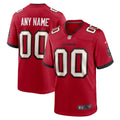 Red Tampa Bay Buccaneers Team Custom Game Jersey