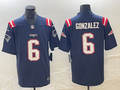 Men's New England Patriots Christian Gonzalez Navy Team Game Jersey