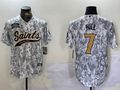 Men's New Orleans Saints Taysom Hill Arctic Camo 2024 Salute to Service Player Jersey
