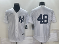 Men's New York Yankees Anthony Rizzo #48 White Replica Player Name Jersey1