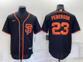 Men's San Francisco Giants Joc Pederson Black Replica Baseball Jersey