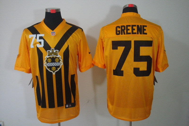 Men's Pittsburgh Steelers Joe Greene #75 Gold Game Jersey1