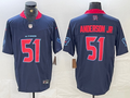 Men's Houston Texans Will Anderson Jr. #51 Navy 2nd Alternate Game Jersey