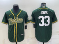 Men's Green Bay Packers Aaron Jones Green Game Jersey Joint Edition