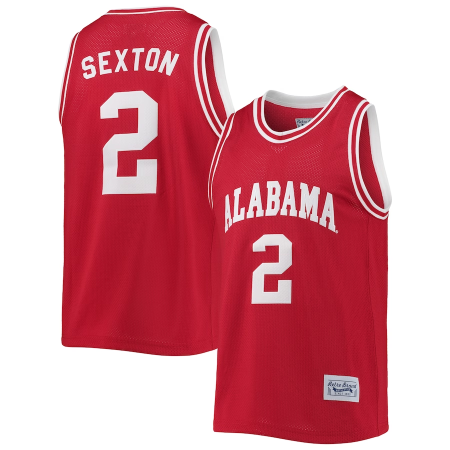 Men's Alabama Crimson Tide Collin Sexton Crimson Player Game Jersey