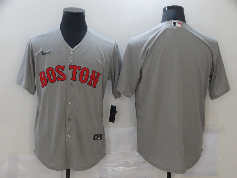 Men's Boston Red Sox Gray Alternate Replica Team Blank Jersey1
