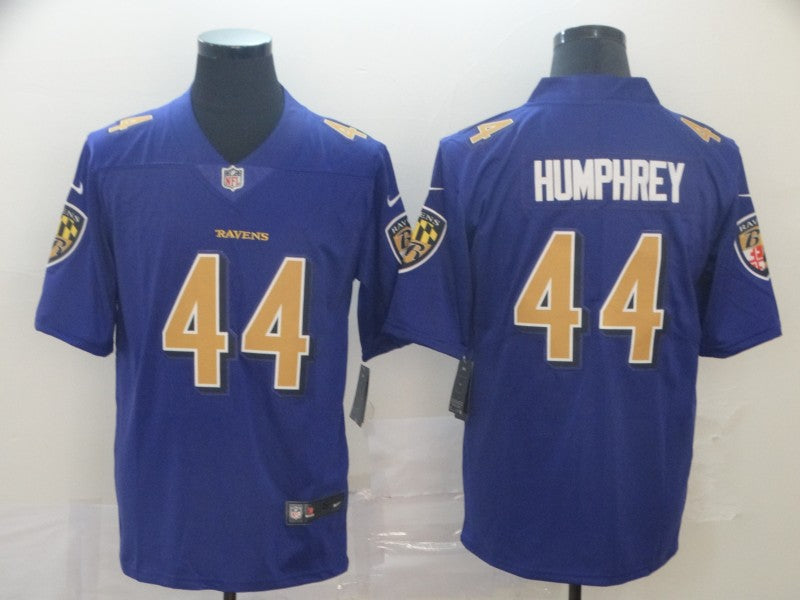 Men's Baltimore Ravens Marlon Humphrey Purple Game Jersey Joint Edition