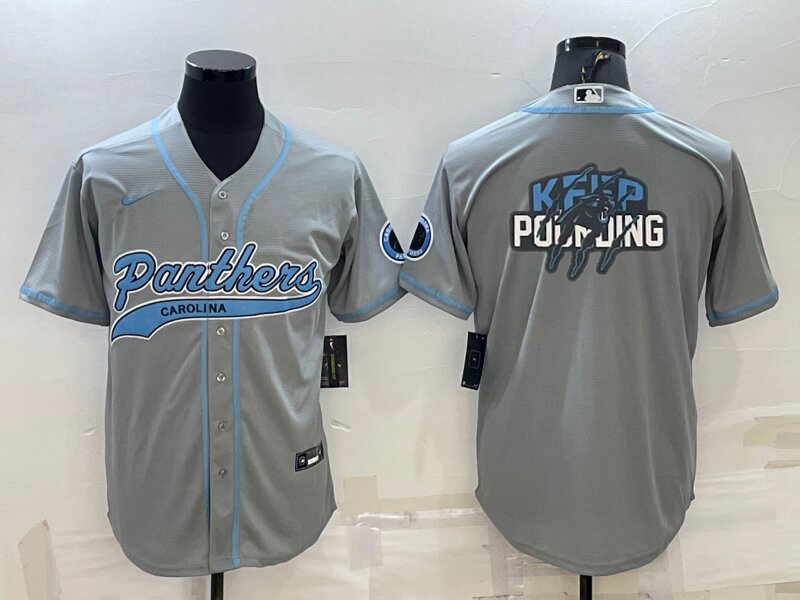 Men's Carolina Panthers Gray Game Jersey1