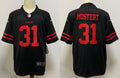 Men's San Francisco 49ers Raheem Mostert Black Game Player Jersey