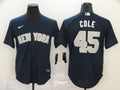 Men's New York Yankees Gerrit Cole #45 Navy Replica Baseball Jersey1