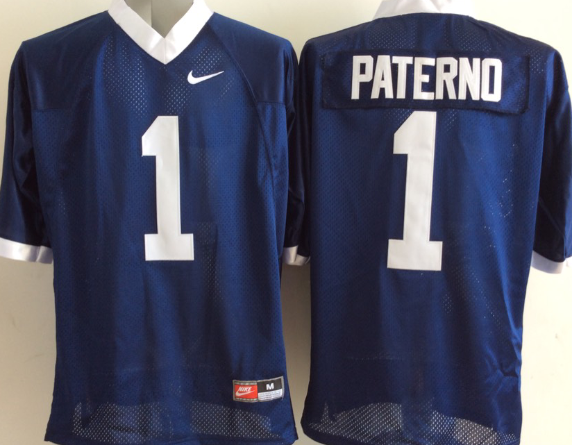 Men's Penn State Nittany Lions joe paterno Navy Team Game Jersey