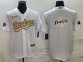 Men's Los Angeles Dodgers White Alternate Replica Player Name Jersey