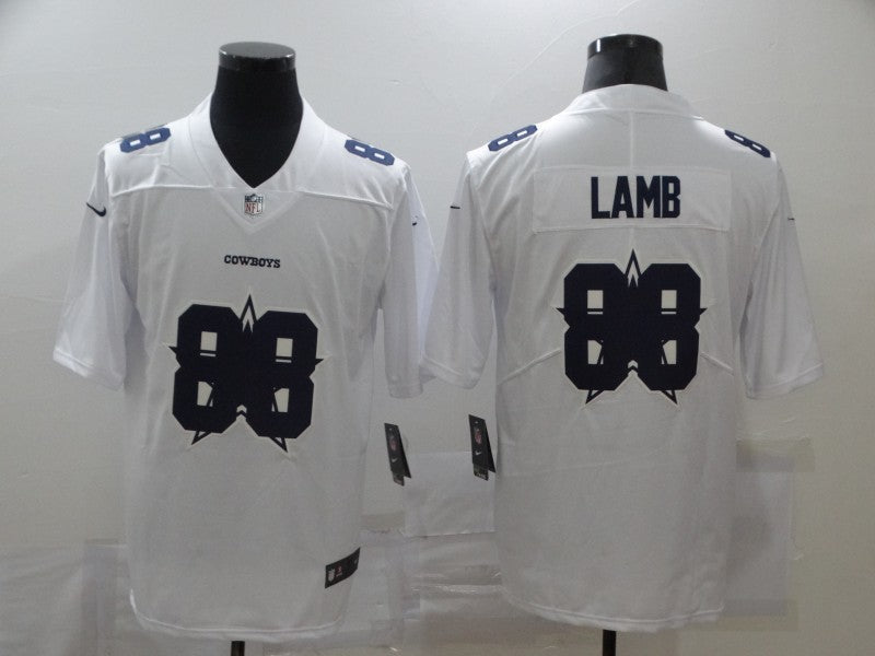 Men's Dallas Cowboys CeeDee Lamb #88 White Authentic Game Jersey1