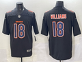 Men's Chicago Bears Caleb Williams #18 Black Fashion Game Jersey
