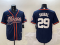 Men's Detroit Tigers Tarik Skubal #29 Navy Player Jersey1