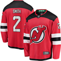 Men's New Jersey1 Devils Brendan Smith #2 Red Player Game Jersey1