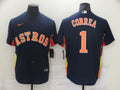 Men's Houston Astros Carlos Correa Navy Alternate Replica Player Name Jersey
