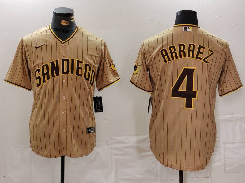 Men's San Diego Padres Luis Arraez Tan Limited Player Jersey