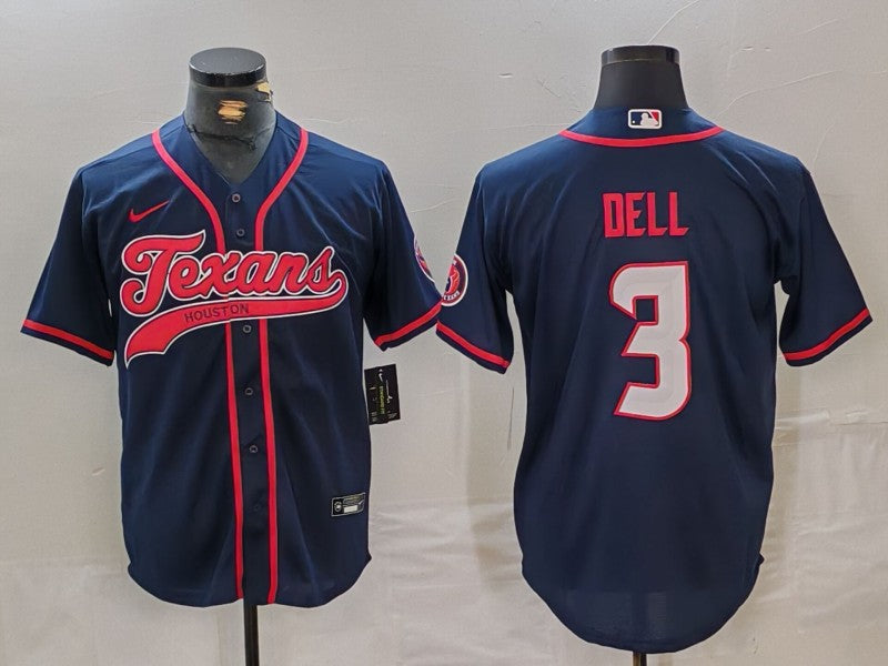 Men's Houston Texans Tank Dell Navy Player Jersey