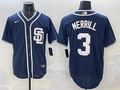 Men's San Diego Padres Jackson Merrill Navy Limited Player Jersey