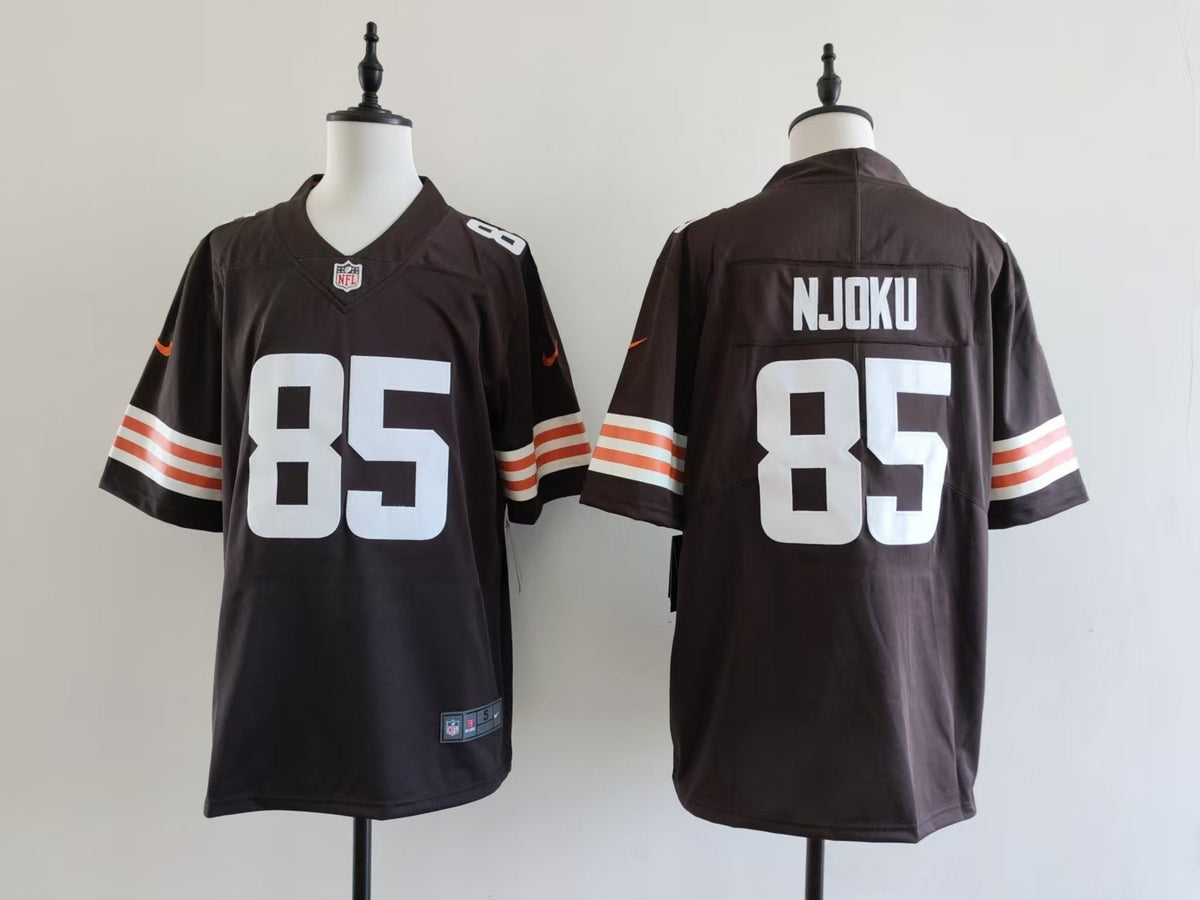 Men's Cleveland Browns David Njoku Jersey-Brown