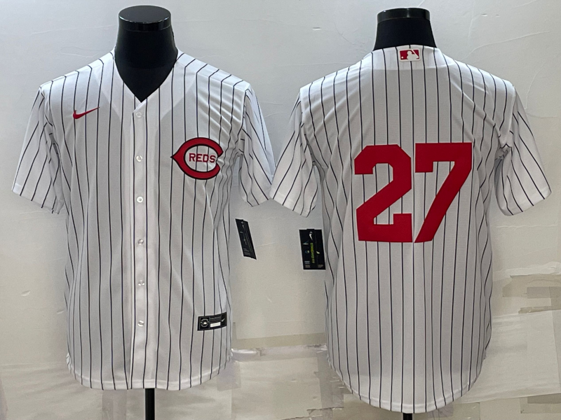 Men's Cincinnati Reds Scott Rolen #27 White 2022  at Field of Dreams Game Authentic Player Jersey