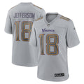 Justin Jefferson Minnesota Vikings  Atmosphere Fashion Game Jersey - Gray