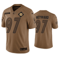 Cameron Heyward 97 Pittsburgh Steelers 2023 Salute To Service Jersey - Brown