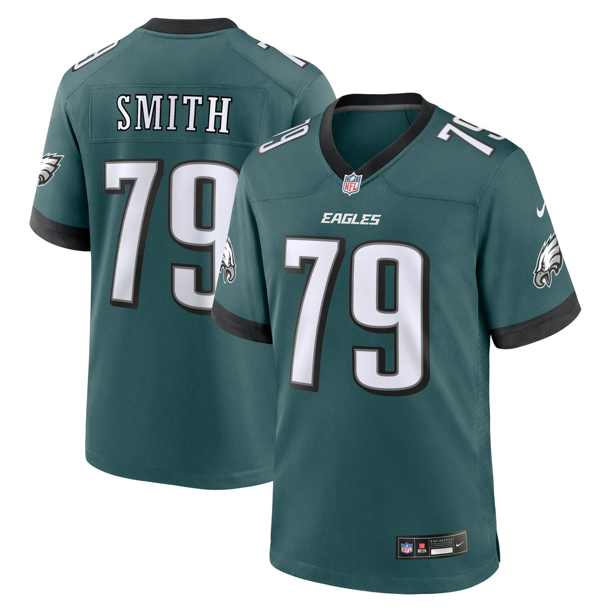 Lecitus Smith Philadelphia Eagles   Game Jersey - Midnight Green