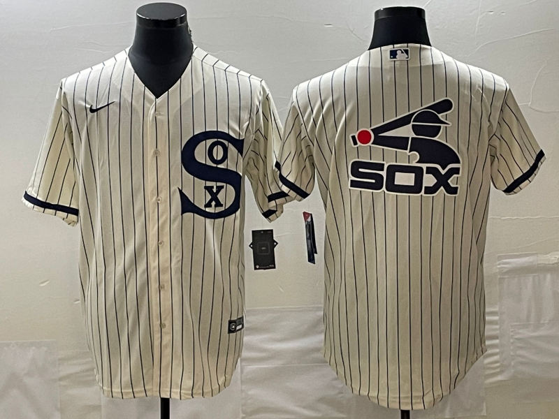 Men's Chicago White Sox Cream Replica Player Jersey1
