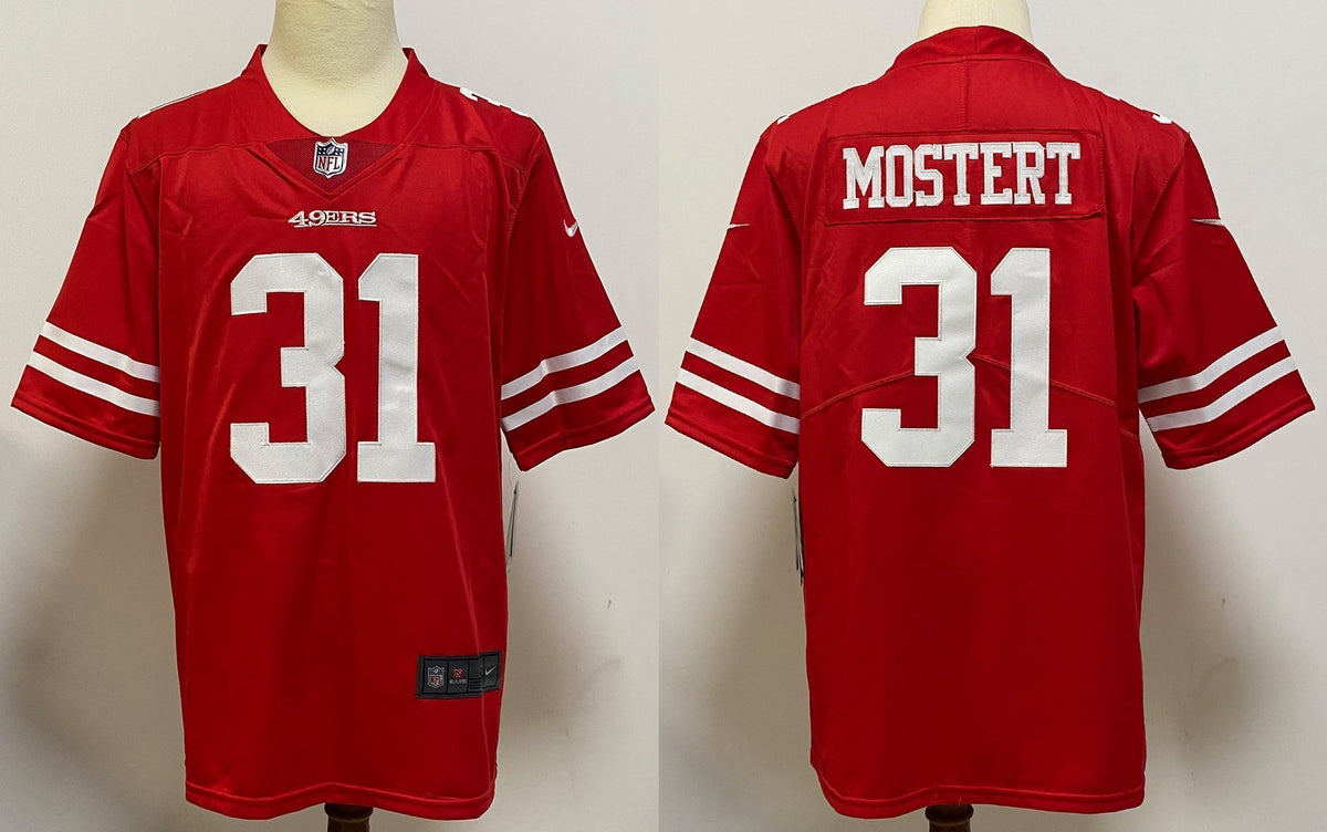 Men's San Francisco 49ers Raheem Mostert #31 Red Game Player Jersey1