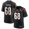 Josh Tupou Cincinnati Bengals  Super Bowl LVI Game Jersey - Black