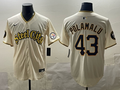 Men's Pittsburgh Steelers Troy Polamalu Cream Team Game Jersey