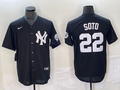 Men's New York Yankees Juan Soto Black Replica Game Jersey